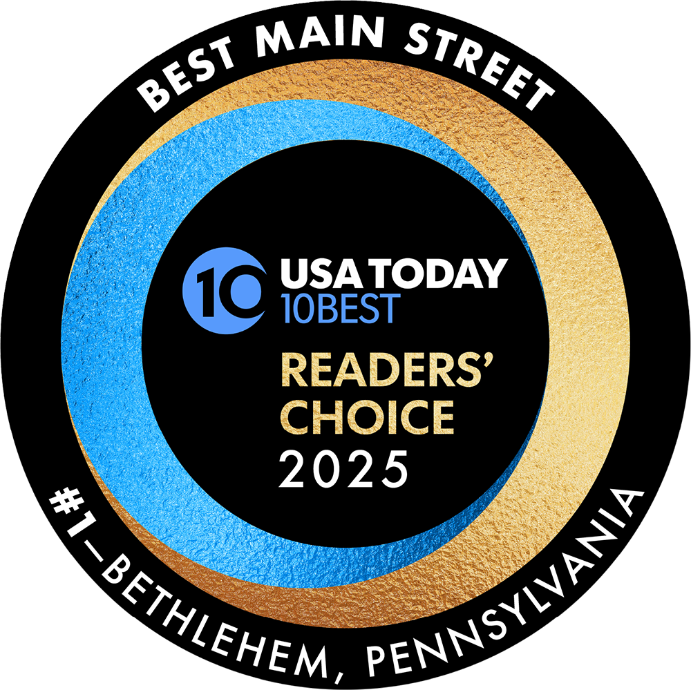 USA Today 10 Best Readers' Choice 2025 - Best Main Street, #1 Bethlehem, Pennsylvania